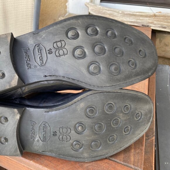 Green George Mens Shoes Chelsea Boots black Leather soles Vibram morflex - Picture 5 of 10